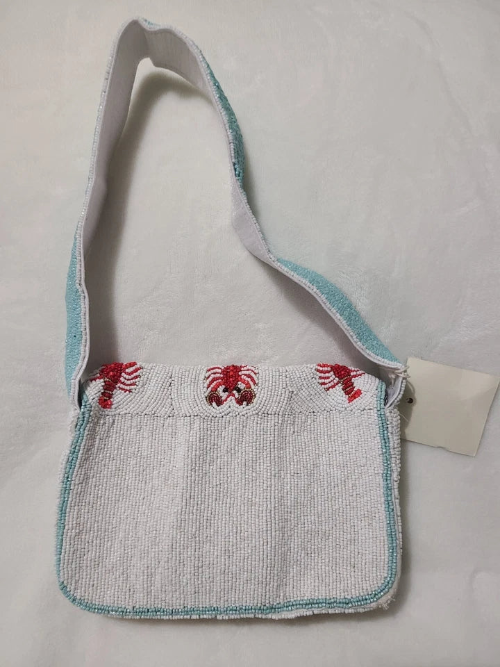 Viral Lobster Beaded Bag